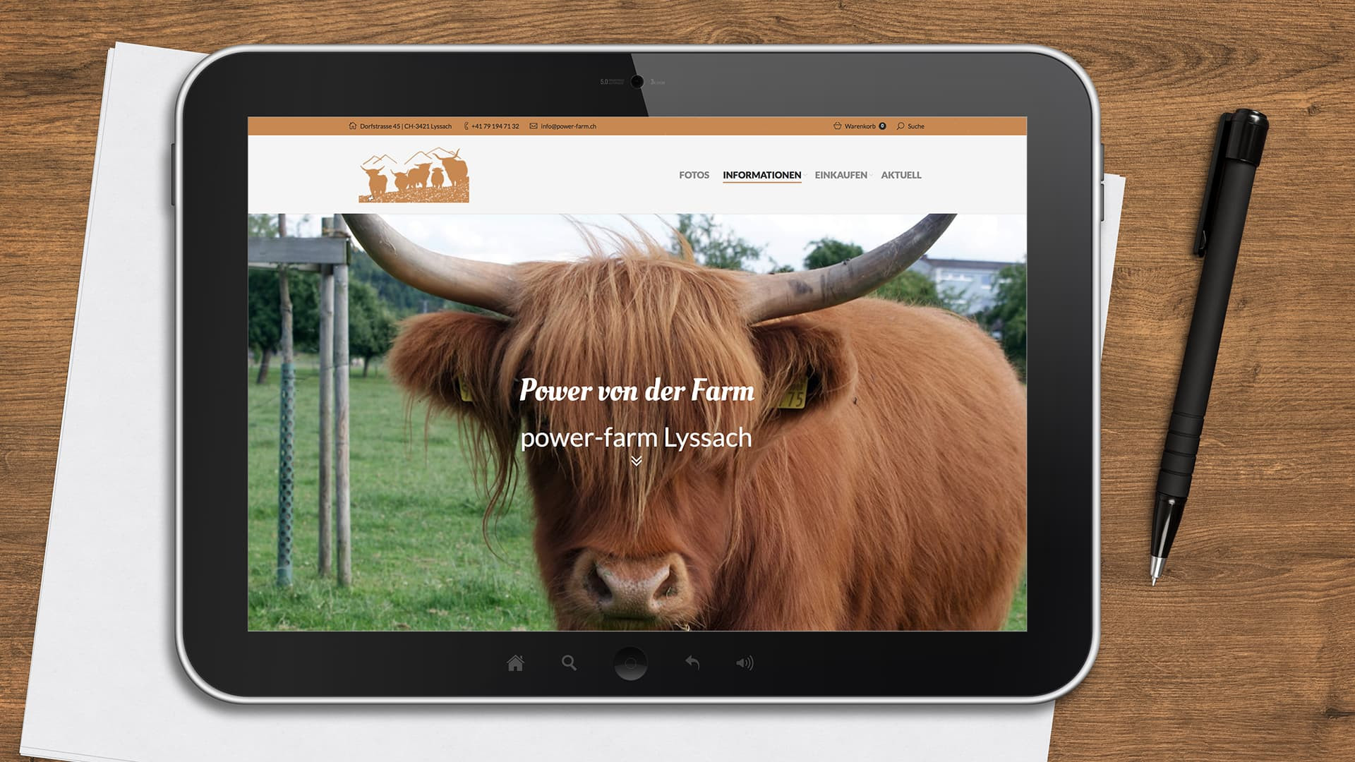 Screenshot Power-Farm Lyssach